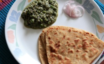 methi malai matar, fenugreek gravy, fenugreek cheese and peas gravy,