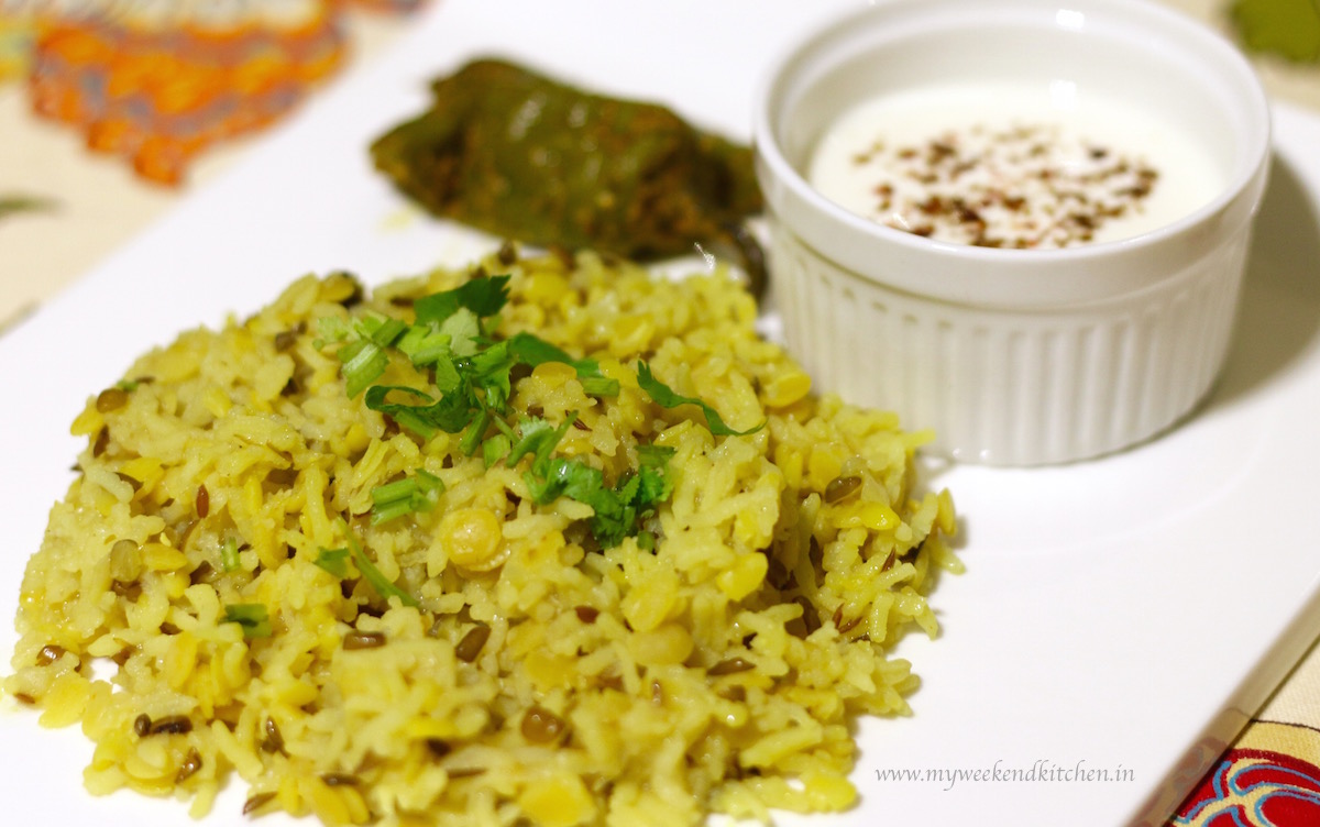 Kitchri – Yellow Lentil Rice (Gujarati Recipe)