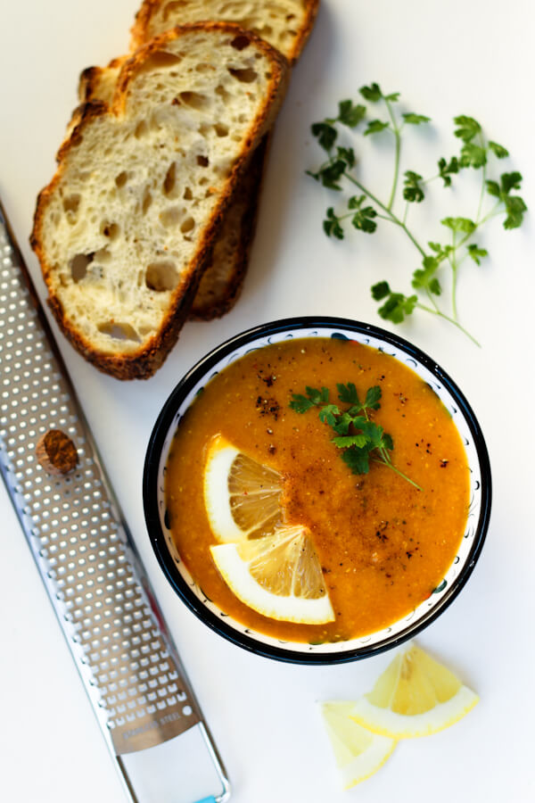 Red Lentil Soup - Vegan | My Weekend Kitchen
