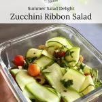 summer salad - zucchini ribbon salad