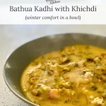 bathua kadhi with khichdi